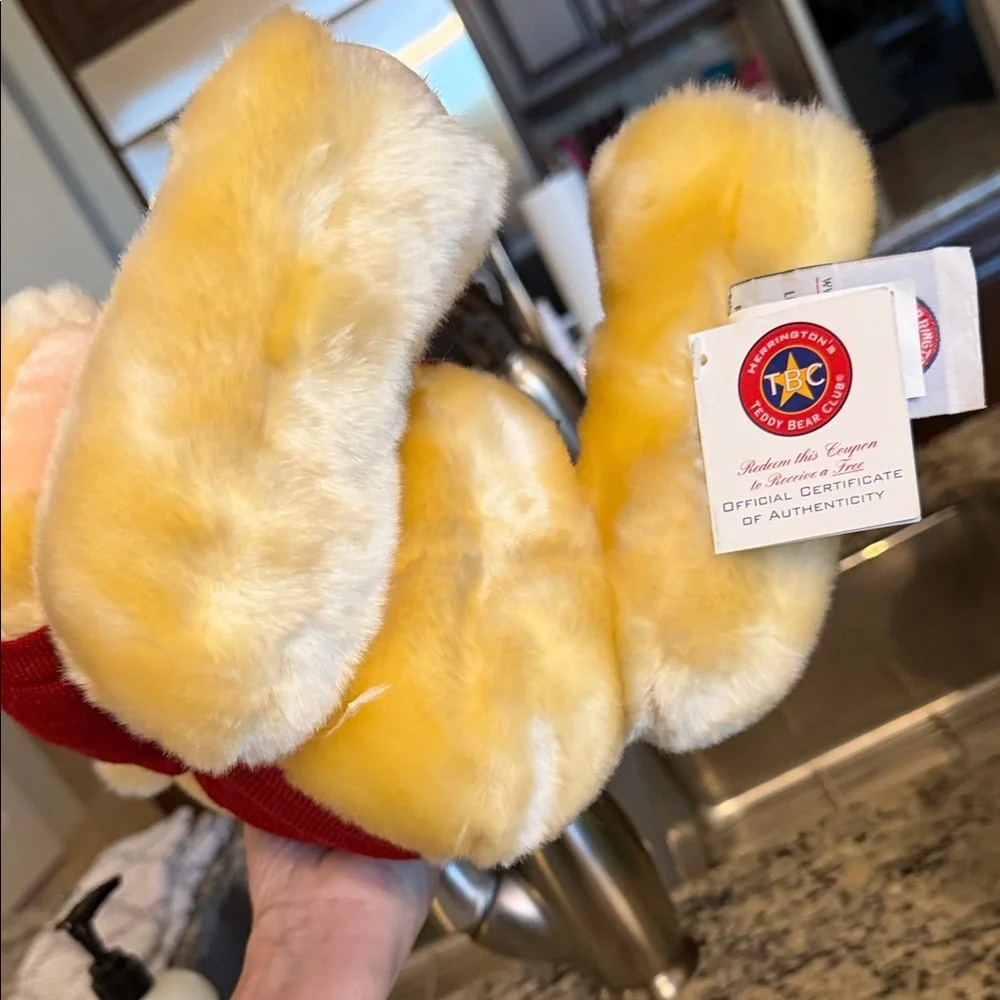 Cartier Cosette Teddy Bear with Red Sweater and Blue Bow #492 of 3000 - Picture 12 of 12